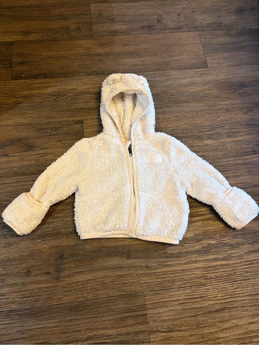 The North Face Infant Campshire Full Zip Bear Hoodie 3-6 Month Off-White